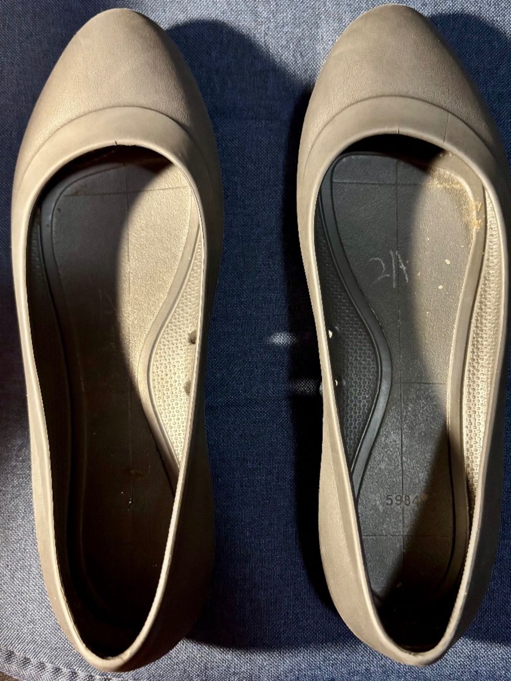 Blue Crocs Slip-ons - Picture 1 of 2